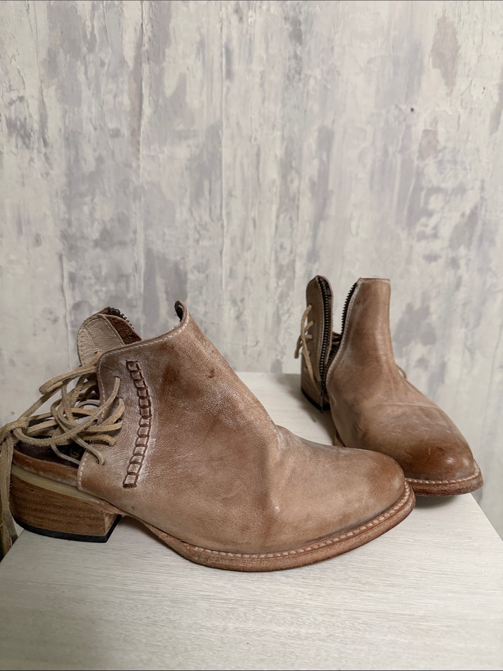 Freebird by Steven Tan Leather Ankle Booties